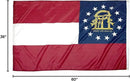 FlagSource Georgia Nylon State Flag, Made in the USA, 3x5' by GreenHaven Gardens