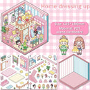 5 Set 3D Scene Stickers DIY 3D House Stickers -Fun DIY Stickers Scene Make Your Own clothing store Shop Amusement park for Adult Kids-Make Your Own Stickers-Cute Cartoon Sticker Scenes for Adults Kids by TinyTreasures Baby Boutique