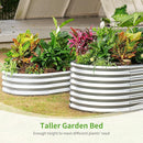 Land Guard Galvanized Raised Garden Bed, 8x4x2ft Planter Boxes Outdoor, Oval Larger Metal Planter Boxes for Vegetables, Fruits, Flowers (Silver) by GreenHaven Gardens