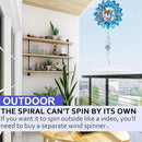 Gazing Ball Spiral Tail Wind Spinner,Decorative Wind Spinner 11inch Tail and 2 inch Glass Orb.Indoor Outdoor Wind Spinner Tail Sun Catcher Garden Decoration-13 inch Height(Purple) by GreenHaven Gardens