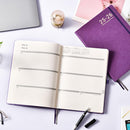 Planner 2025-2026 - JUL 2025 - JUN 2026, Academic Planners 2025-2026, Weekly and Monthly planner, 8.5" x 11", Leather Cover Planners with Thick Paper, Back Pocket with Notes Pages, Purple by TinyTreasures Baby Boutique