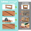 35" Shower Bench, Waterproof Poly Lumber Shower Stool for Shaving Legs, Shower Chair Seat Holds up to 400lbs, Bathroom Bench for Inside Shower, Non-Slip (Brown) by TinyTreasures Baby Boutique