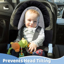 Pro Goleem Breathable 3-in-1 Infant Car Seat Head Support, Soft Infant Car Seat Insert, Carseat Cushion for Toddler, Perfect for Car Seat, Strollers, Swings, Carrier, Bouncer, Black and Grey by TinyTreasures Baby Boutique