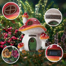 Mushroom House Garden Statue Outdoor, Solar Light Mushroom House Garden Figurines for Lawn, Balcony, Yard Decoration, Outdoor Garden Decoration by GreenHaven Gardens