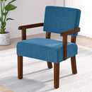 Accent Chair with Wood Frame, Arm Chairs Oversize with Soft Seat and Armrests for Living, Dining, Bed, Reading, and Waiting Rooms by CozyNest Decor