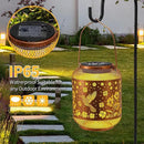 2 Pack Solar Lanterns Outdoor Waterproof Hummingbird Garden Decor Birthday Gifts for Women Mom Grandma Hanging Solar Lights Metal Decoration Outside for Yard, Patio, Backyard, Porch, Pathway by GreenHaven Gardens