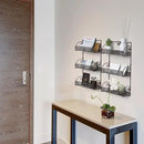 Deco Brothers 3 Tier Wall Mounted Spice Rack, 2 Pack, Bronze by CozyNest Decor