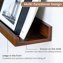Picture Ledge Wall Shelves 36 inch Width Set of 2, Solid Pine Wood Rustic Floating Ledge Shelves for Wall for Kids' Room Bedroom Kitchen Bathroom Living Room Nursery Display Wall Decor, Walnut by CozyNest Decor