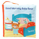 Teddy Bear Baby Toy Cloth Crinkle Books for Babies Infant Toddler, Soft Toys 0-6-12 Months Activity Tummy Time Mirror Toy, Gifts for Boys Girls Baby Shower, 1-2-3 Years Old-Morning by TinyTreasures Baby Boutique