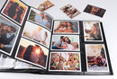 RECUTMS Photo Album 4x6 Holds 500 Photos Black Pages Large Capacity Leather Cover Wedding Family Baby Photo Albums Book Horizontal and Vertical Photos (Silver) by TinyTreasures Baby Boutique