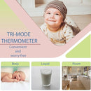 Amplim Non-Contact Forehead Thermometer for Adults, Kids & Infants | Ampmed No-Touch Medical Grade Temporal Fever Thermometer with Case, Nurse Accessories for Work, FDA-Cleared Pink Termometro Digital by TinyTreasures Baby Boutique