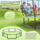 BCAN 8FT 10FT 12FT 14FT 15FT 16FT Recreational Trampoline with Enclosure for Kids Adults, ASTM Approved, Outdoor Trampolines with Ladder for Kids by TinyTreasures Baby Boutique