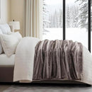 Ultra Soft Luxury Fluffy Mink Faux Fur Throw Blanket, Thick Warm Fall Winter Blankets for Bed, Couch, Cozy Plush Reversible Blanket for Chair, Sofa (Ombré Hazel Brown, 50"x60") by CozyNest Decor