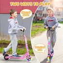 CBD Electric Scooter for Kids, 6 Mph Top Speed, Up to 5 Miles Range, 5.3" Solid Tires Wheel and Front Light, Kick Scooter Adjustable Height for Kids Age 6-12 by TinyTreasures Baby Boutique