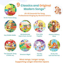 GO GO 9 Creative Animal Nursery Rhymes: Interactive Book for 1 Year Old, Sound Books for Toddlers 1-3, Musical Books for Toddlers 1-3, Music Book for Toddlers 1-3, Baby Books with Sound, Singing Books by TinyTreasures Baby Boutique