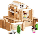 105Pcs Wooden Building Blocks Construction Set for Kids Ages 3-8,Preschool Learning Toys for Toddlers, Boys & Girls Birthday Gift, Educational STEM Toy by TinyTreasures Baby Boutique