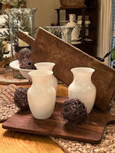 Floral Supply Online - 8" White Rose Vase and Flower Guide Booklet - Decorative Glass Flower Vase for Floral Arrangements, Weddings, Home Decor or Office. by CozyNest Decor