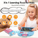 Kids Educational Learning Toys with Math Games,Talking Flash Cards and Writing Drawing Tablet, Speech Therapy Autism Sensory Toys Gifts for Toddler Preschool Activities Boys Girls Ages 3-10 (Blue) by TinyTreasures Baby Boutique