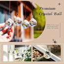HDCRYSTALGIFTS 4 Pack 40MM Clear Crystal Prism Ball Suncatchers Rainbow Pendants Maker, Hanging Crystals Chandelier Prisms for Windows Home Decoration by GreenHaven Gardens