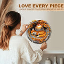 WOODBESTS Wooden Puzzles for Adults, 3D Fox Wood Puzzles Adult(270 Pieces, L, 13.4 * 13.2in), Unique Shape Wooden Animal Jigsaw Puzzles, Birthday Gifts for Adults Family Game by TinyTreasures Baby Boutique