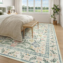 Wonnitar Large Living Room Rug, Floral 10 x 14 Machine Washable Area Rugs, Soft Boho Ultra-Thin Non-Shedding Indoor Aesthetic Carpet for Bedroom Dining Room Office by TinyTreasures Baby Boutique
