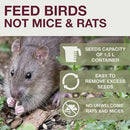 SWISSINNO No Mess Bird Feeder Lucerne Smart Birds for Fat Balls - Feed Birds, not mice & Rats! Robust & Reliable for Hanging - Light Grey by CozyNest Decor