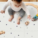 Baby Foam Play Mat, PIGLOG 72x48 Baby Crawling Mat, Floor Mats for Kids for Infants with Interlocking Floor Tiles, Toddler Playmats for Indoor and Outdoor, Easy to Clean Playroom Mats, Star by TinyTreasures Baby Boutique