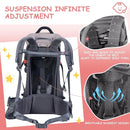 Wipha Baby Backpack Carrier, Toddler Carrier with Canopy, Adjustable and Safe Hiking Backpack for Baby(Creeper III-Black) by TinyTreasures Baby Boutique