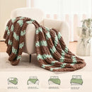 L'AGRATY Chunky Knit Blanket Throw: 60''x80'' Chenille Chunky Knitted Throw Blankets for Twin Bed Couch - Handmade Thick Cable Knit Blanket - Large Crochet Rope Blankets for Home Decor by CozyNest Decor