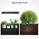 Heavy-Duty Steel Planter Box 30”x12”x24”, Rust-Resistant Large Outdoor & Indoor Plant Container, Metal Garden Box with Drainage Holes & Reinforced Edges by GreenHaven Gardens