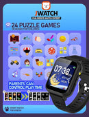 Kids Smart Watch for Boys Girls 6-12 with Pedometer Audio Book Camera Music Player Birthday (Black)… by TinyTreasures Baby Boutique