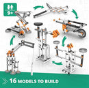 Engino STEM Toys, Mechanics: Levers, Linkages & Structures, Engineering Kits for Kids 9+, Gifts for Boys & Girls, Educational Building Toys, Fun Kids Activities (16 Model Options) by TinyTreasures Baby Boutique