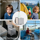 Portable Potty Seat for Toddler, Kids Travel Potty Foldable Compact Potty Training Toilet Seat with Cleaning Bags for Car, Camping, Travel, Outdoors (Grey) by TinyTreasures Baby Boutique