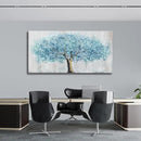 Yuaxker Tree Wall Art Blue and Gold Canvas Painting Modern Aesthetic Wall Decor Spiritual Artwork for Living Room Bedroom Dining Room Office Home Decor 20x40inch by CozyNest Decor