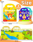Reusable Sticker Book for Toddlers 2-4 Years, Stickers for Kids, Toddler Sticker Book Ages 1-3, Toddler Craft Activities, Toddlers Travel Toys Ages 2+ Boy Girl Birthday Gifts by TinyTreasures Baby Boutique