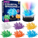 BenBen Crystal Growing Kit for Kids, Grow 6 Crystals with Light Up Display Stand, Educational STEM Toys for Girls and Boys, Science Kit for Kids Age 8-14, Birthday Gifts Science Experiments by TinyTreasures Baby Boutique