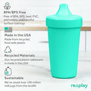 Re-Play Sippy Cups for Toddlers - 10 Oz. Reusable Spill Proof Cups for Kids, Dishwasher/Microwave Safe - Made in USA - Set of 3-3.13" x 6.25" - Fresh by TinyTreasures Baby Boutique