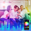 FRIDEKO HOME Pink Shade Floor Lamp with RGB Music Sync, 16 Million Colors & Stepless Dimming 2700K-6500K, 3CCT, 800LM LED Bulb with App & Remote, Modern Standing Light for Living Room, Bedroom, Office by CozyNest Decor