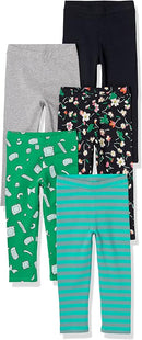 Amazon Essentials Girls and Toddlers' Leggings, Multipacks by TinyTreasures Baby Boutique
