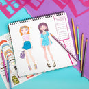 Fashion Angels I Love Fashion Sketch Portfolio, Includes Sketch Pad with Stencils & Stickers, Fashion Design Sketch Book for Girls, Ideal Drawing Kit for Kids by TinyTreasures Baby Boutique