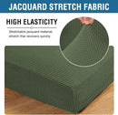 H.VERSAILTEX Super Stretch Individual Seat Cushion Covers Sofa Covers Couch Cushion Covers Slipcover Sets Thick Jacquard Textured Twill Fabric (1 Piece Sofa Cushion Cover, Bronze Green) by CozyNest Decor