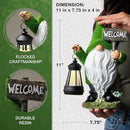 Garden Gnomes Outdoor with LED Solar Light - 11’’ Funny Gnome Decorations/ ornaments for Home/Yard/Patio Solar Lantern Garden Statues - Decor -Deals/clearance - Housewarming/Birthday Gifts by CozyNest Decor