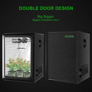 MELONFARM 2x2 Grow Tent, 24"x24"x32" Grow Tent, Double Transparent Viewing Door Indoor Grow Tent, Growing Tent with High Reflective Mylar & Floor Tray, Plant Tent for Indoor Hydroponics Growing by GreenHaven Gardens