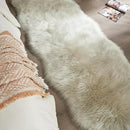 AMTOVO Faux Sheepskin Rug, Light Grey Ultra Soft Fluffy Shag Area Rug, 2 x 6 ft Faux Fur Rug for Bedroom Sofa Throw Cushion Room Decor, Sheepskin by CozyNest Decor