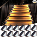 Solar Step Lights for Outside, Waterproof IP67, Outdoor 12 Pack, Solar LED Step Lights for Stair, Deck, Patio, Garden by GreenHaven Gardens