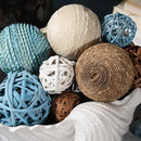 ANDALUCA Decorative Vase Filler Bag with Orbs, Balls (Aqua Blue) by CozyNest Decor