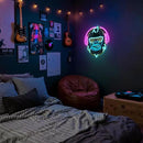 Headphones Gorilla Neon Sign Dimmable Kong Led Neon Light for Wall Decor,Game Room,Man Cave,Home Party Bar Decor,USB Powered Led Sign by CozyNest Decor