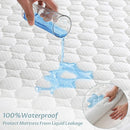Queen Size Waterproof Mattress Protector Fitted Quilted Mattress Pad Cover with Deep Pocket Up to 18'' by TinyTreasures Baby Boutique