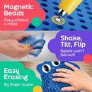 Magnetic Drawing Board for Kids & Toddlers with Beads and Magnet Stylus Pen - Magnetic Travel Toy for Airplane & Car Ride Activities for Kids by TinyTreasures Baby Boutique