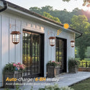 Otdair Solar Wall Lantern Outdoor, Flickering Flames Sconce Lights, Hanging Solar Lamps Wall Mount for Front Porch, Patio and Yard, 2 Pack, Bronze by GreenHaven Gardens